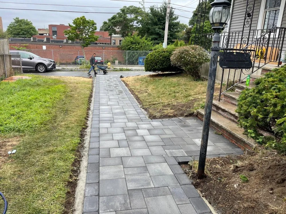 Professional outdoor landscaping in Woburn, MA by R&M Landscaping And Construction