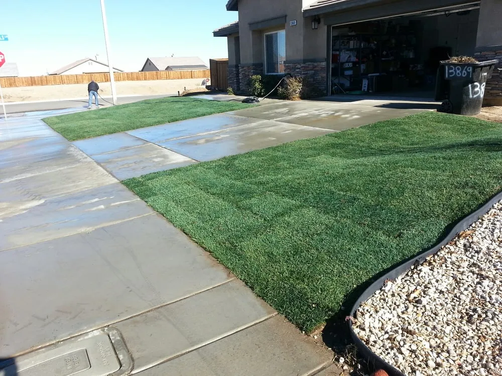 Local lawn mowing service with custom design in Hesperia, CA by RM Landscaping