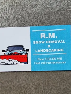 RM Snow Removal  & Landscaping Logo
