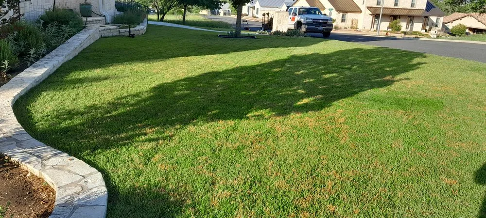 Professional landscape installation in Fredericksburg, TX by RMZ Lawn & Tree Service