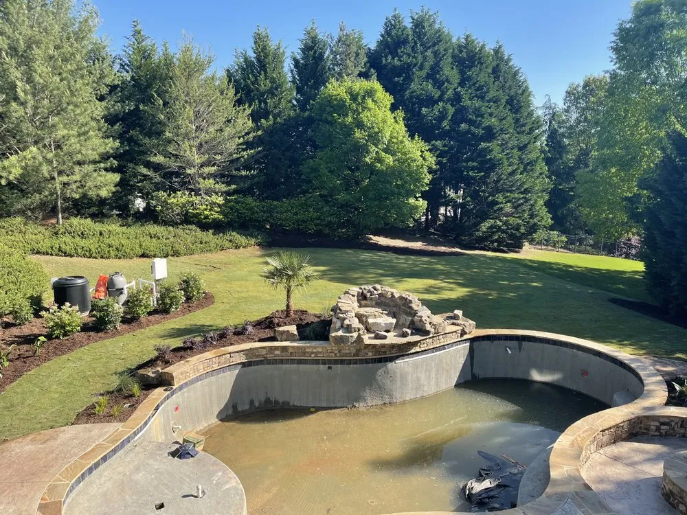 Custom landscape design in Alpharetta, GA by R&N Landscaping