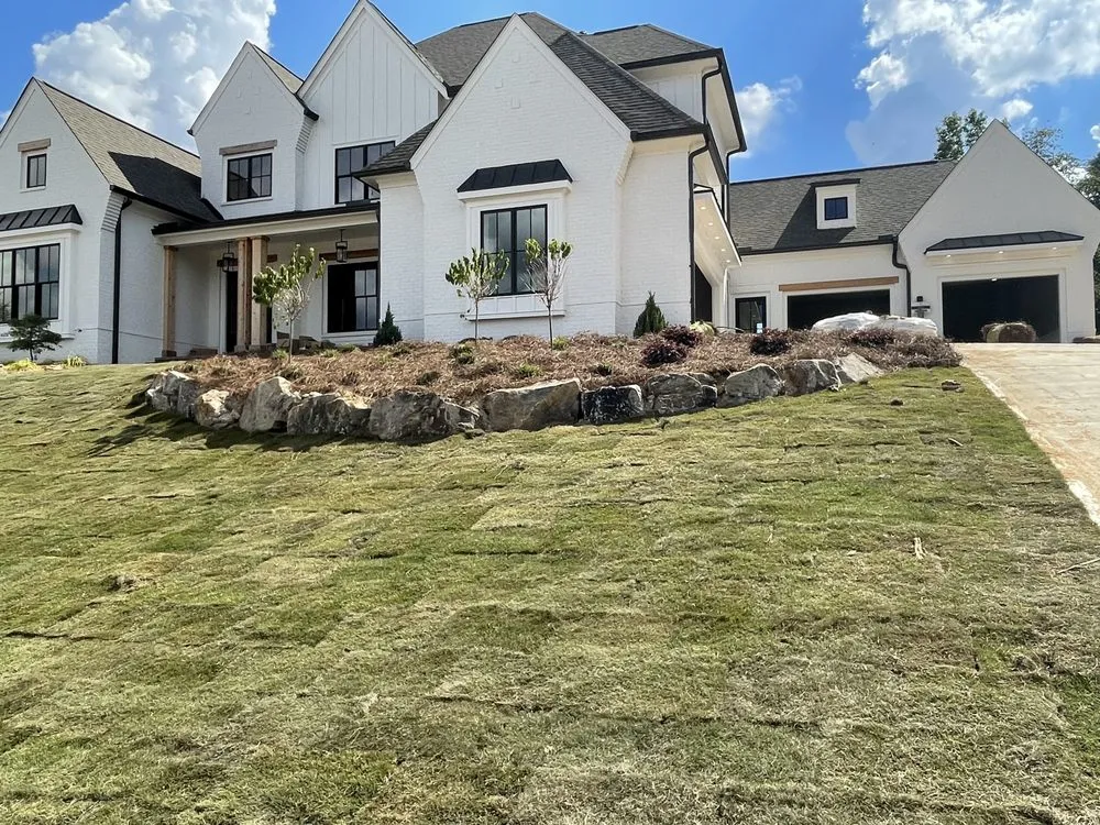 Professional landscape installation for year-round maintenance in Alpharetta, GA by R&N Landscaping