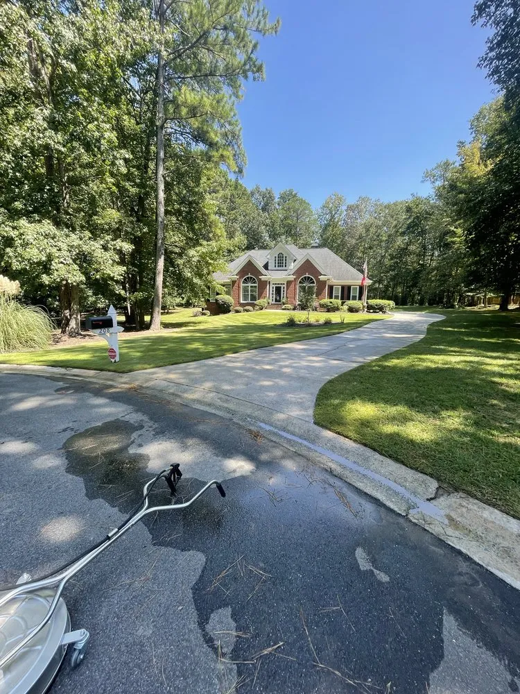 Professional landscape installation with custom design in Fayetteville, GA by RnB Services