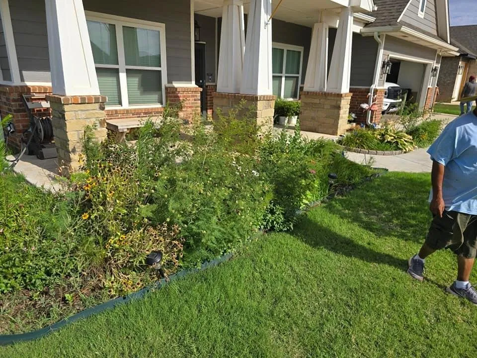 Custom lawn mowing service for outdoor upgrades in Oklahoma City, OK by RNC Landscaping & Services