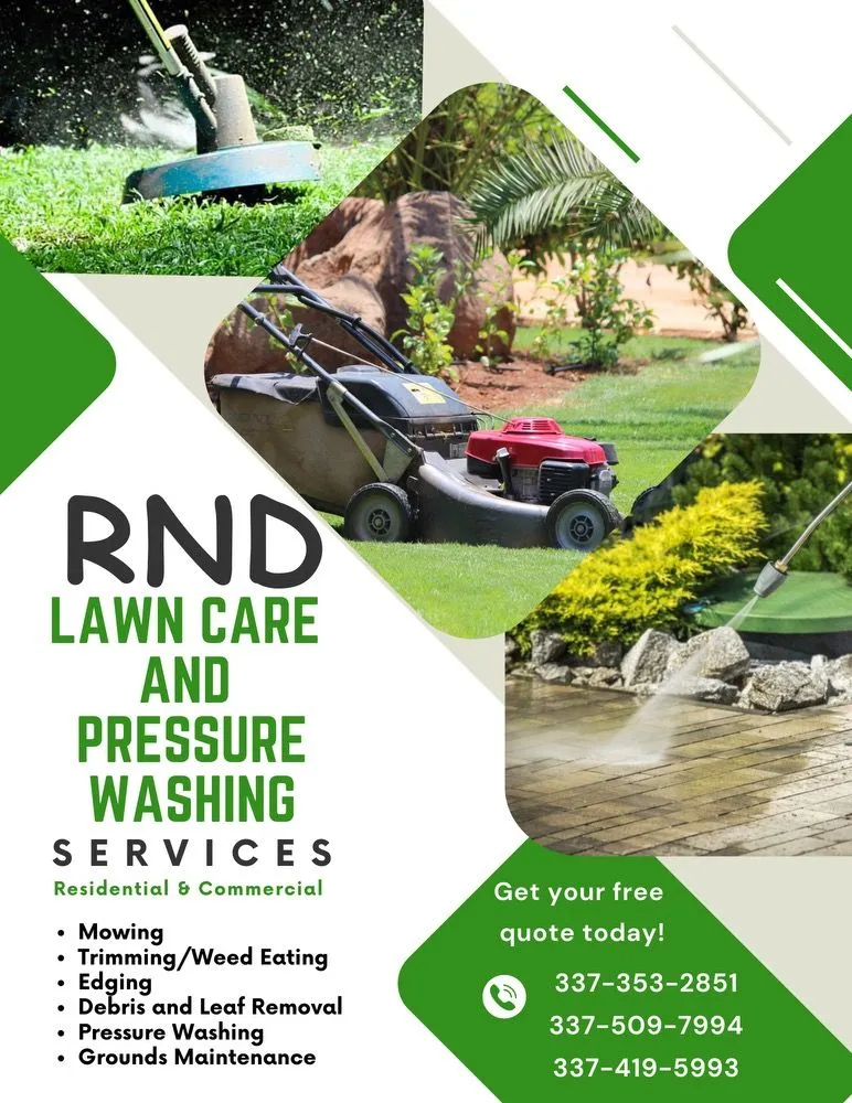 Professional residential landscaping in Anacoco, LA by RND Lawn Care & Pressure Washing Services
