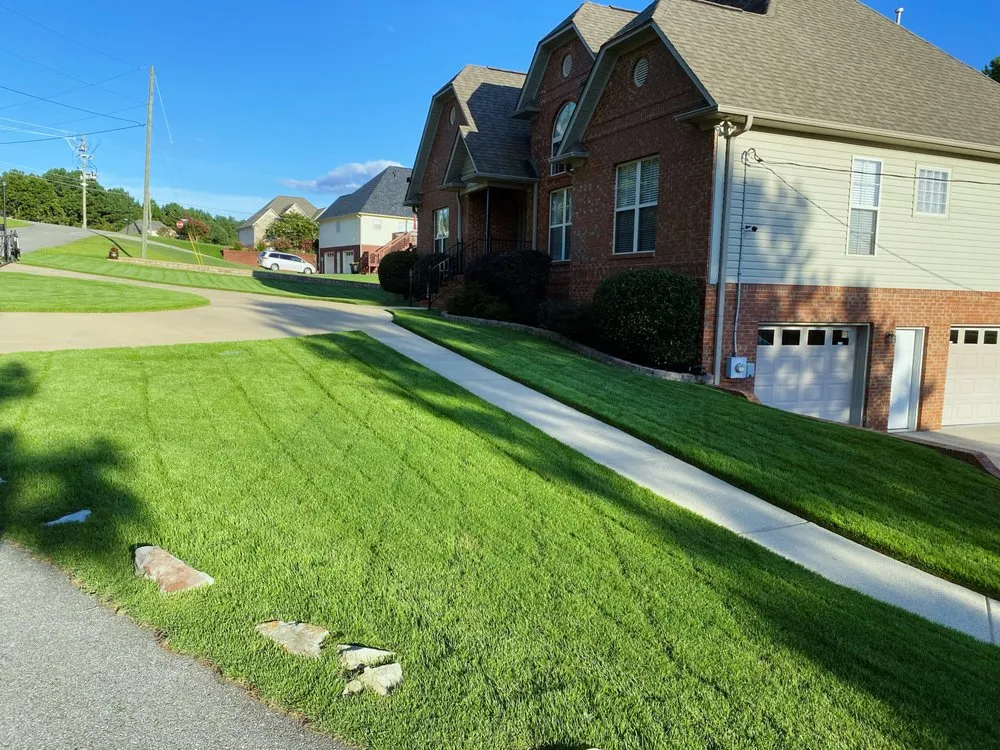 Custom landscape installation in Brighton, AL by Ro Landscaping