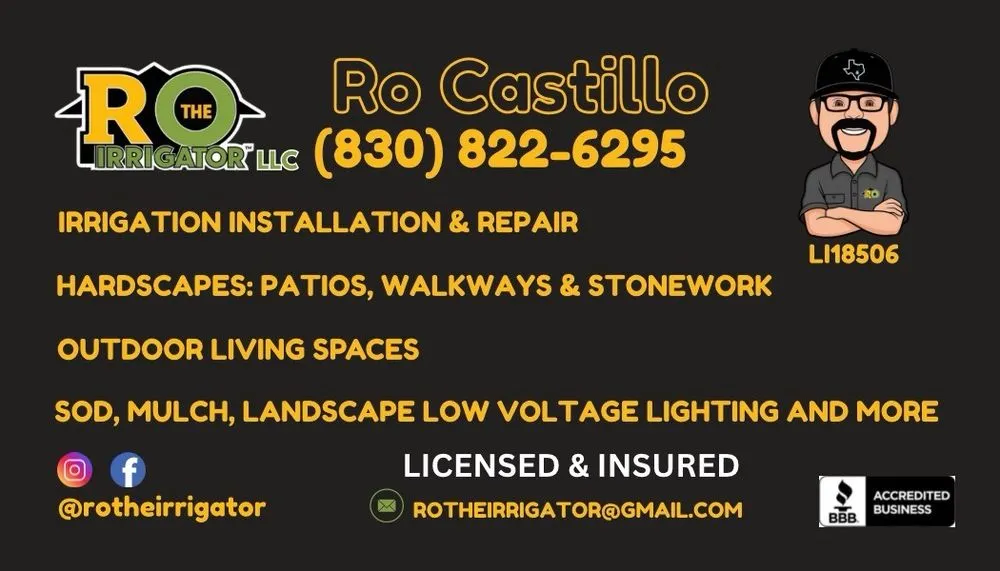 Custom residential landscaping near you in New Braunfels, TX by Ro The Irrigator