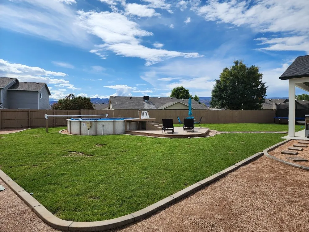 Professional landscape installation for residential properties in Fruita, CO by Roadkill Lawncare and Landscaping