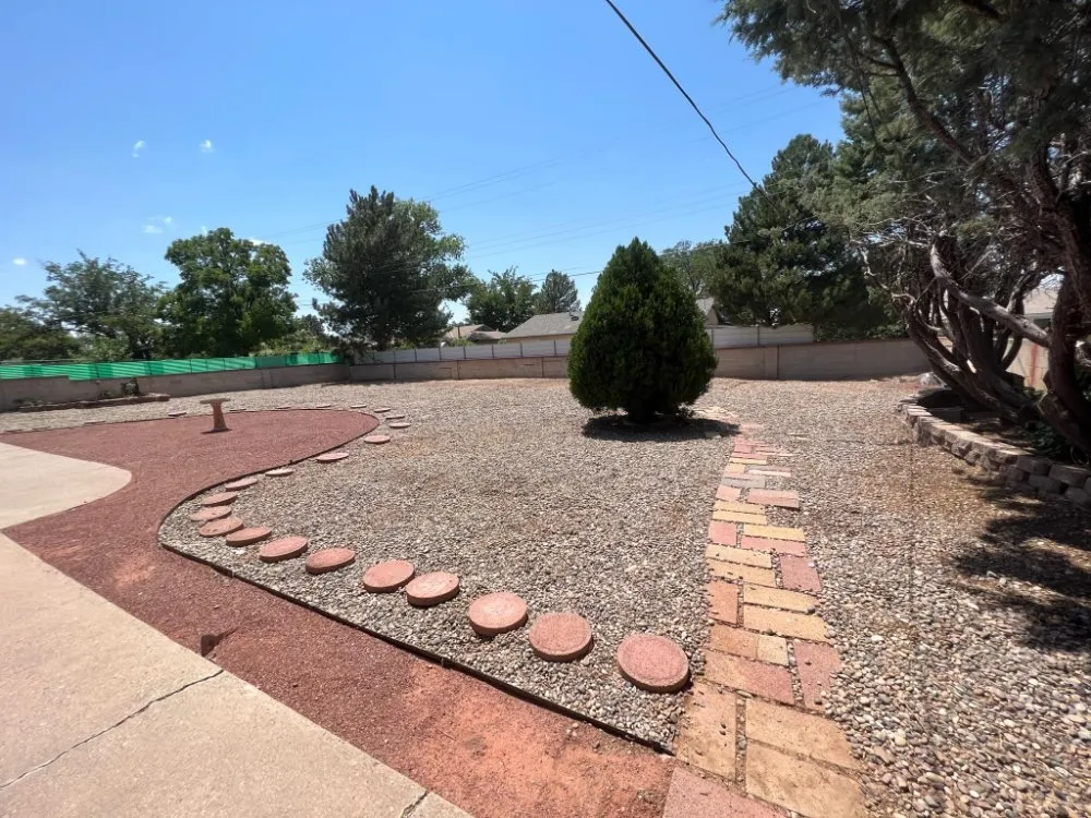 Custom residential landscaping in Albuquerque, NM by Roadrunner Yard Clean-up And Maintenance Services