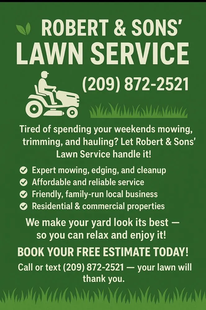 Affordable yard cleanup service experts serving Vacaville, CA - Robert And Sons