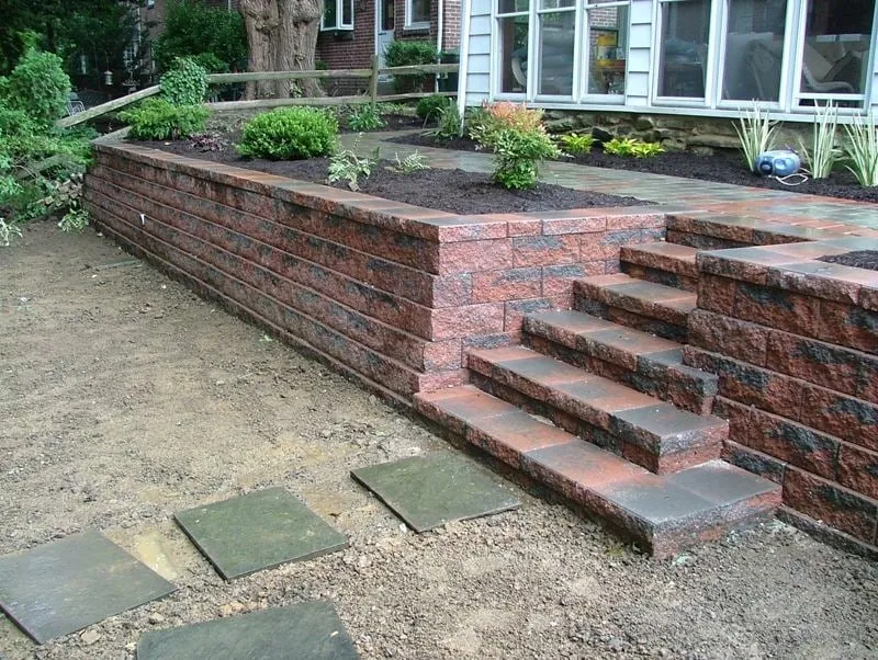 Custom landscape installation for homes in Newtown Square, PA by Robert J. Kleinberg Landscape Design