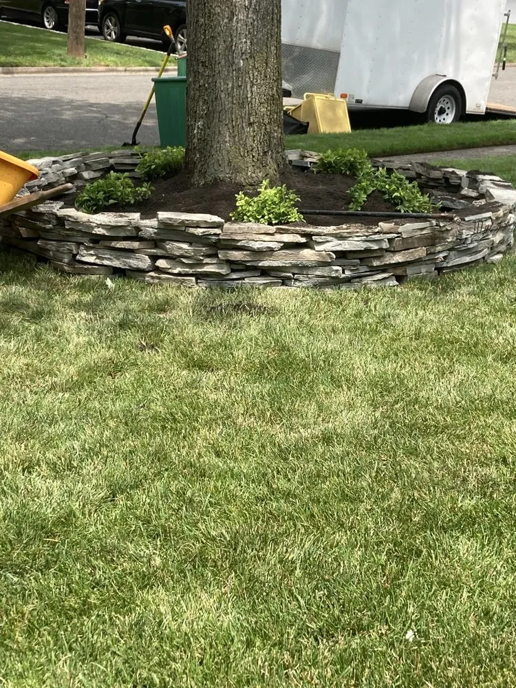 Professional landscape installation for outdoor upgrades in Cranford, NJ by Robert Thieling Landscaping