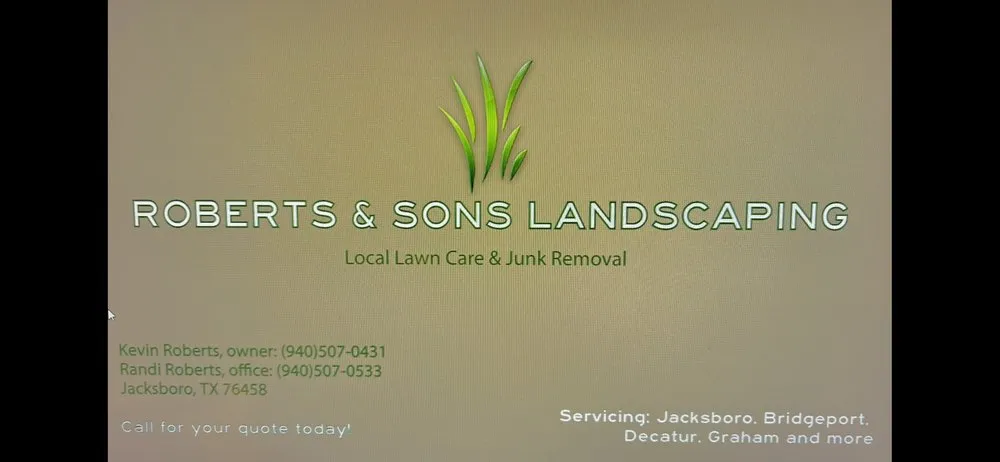 Professional lawn care service for outdoor upgrades in Jacksboro, TX by Roberts And Sons Landscaping