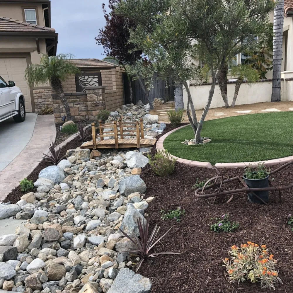 Reliable yard maintenance for homes in Lake Elsinore, CA by Robert's Custom Landscape