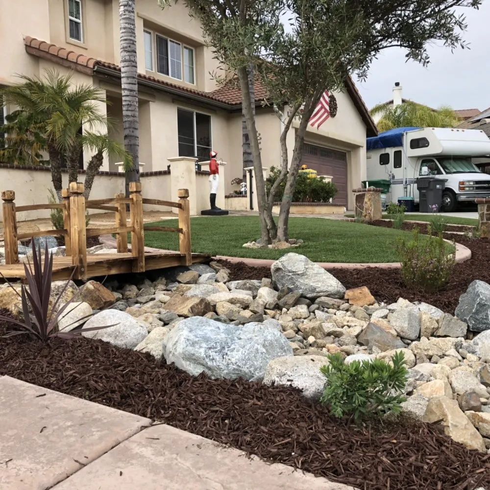 Professional lawn care service for residential properties in Lake Elsinore, CA by Robert's Custom Landscape