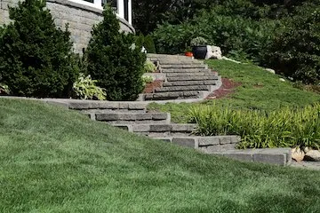 Top-rated landscape installation with custom design in Hyannis, MA by Robert's Landscaping