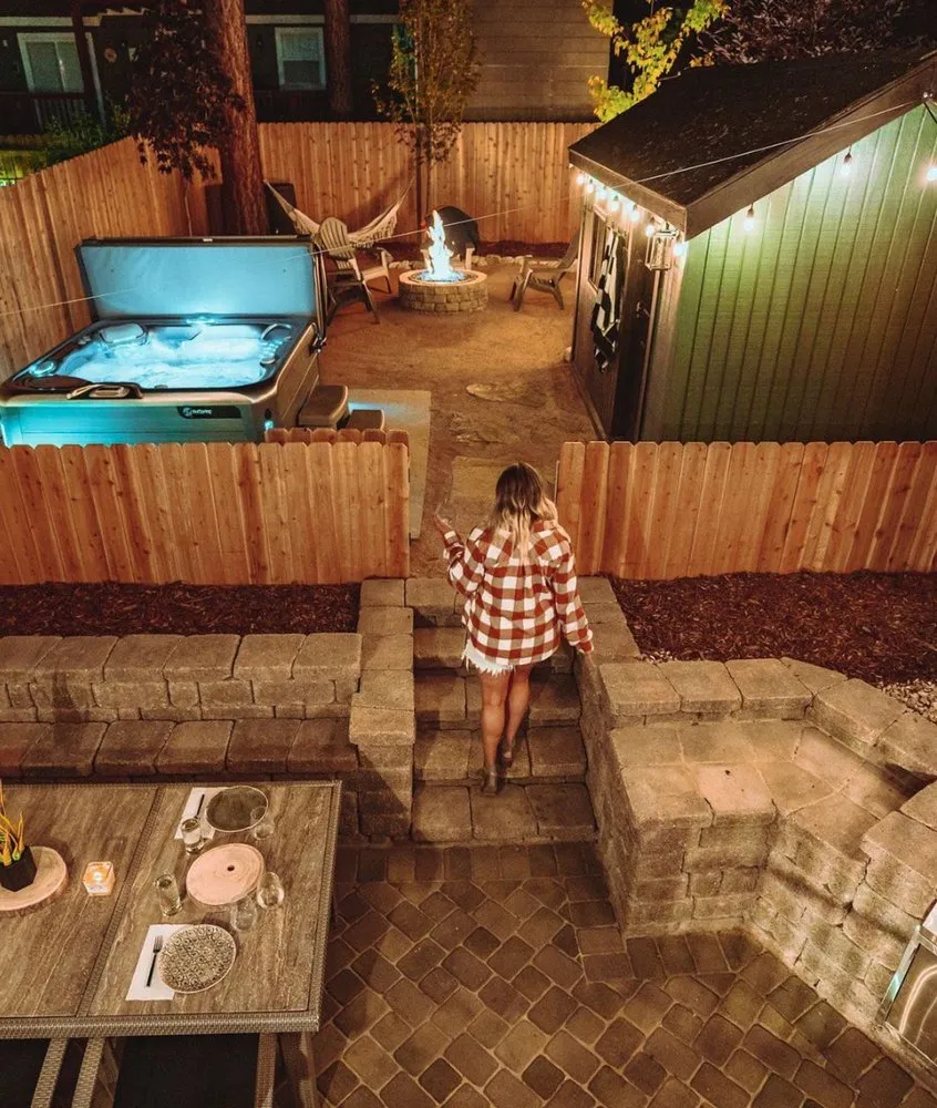 Professional garden landscaping for residential properties in Big Bear, CA by Roberts Outdoor