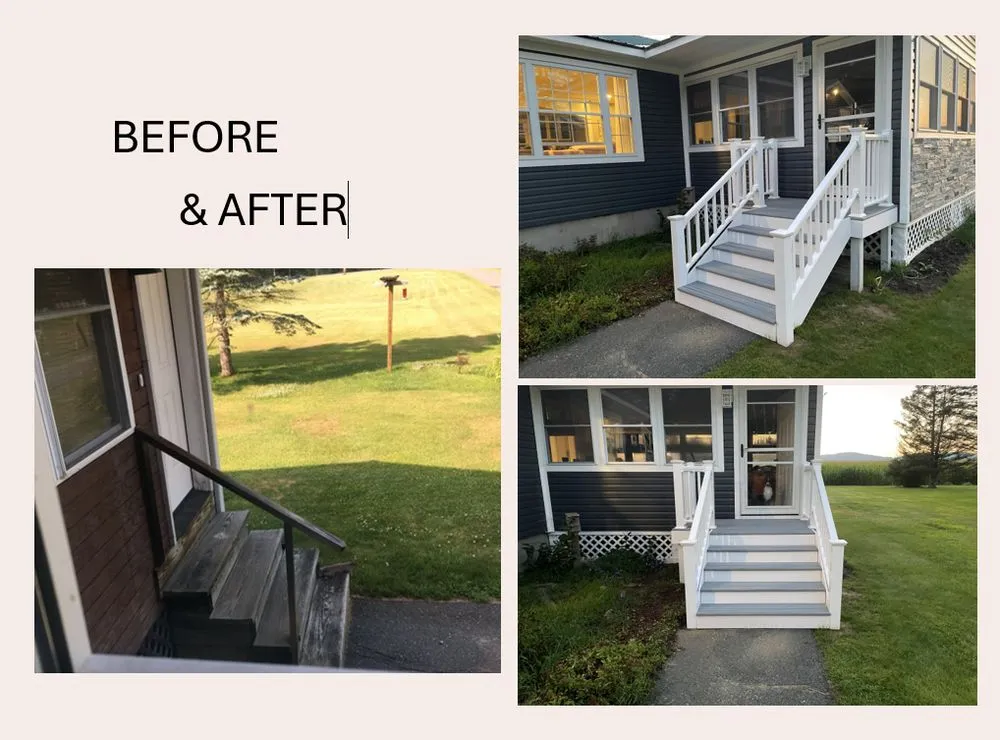 Custom residential landscaping in Monroe, NH by Roberts Property Maintenance & Renovations