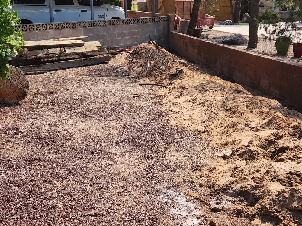 Custom landscape installation in Albuquerque, NM - Robertson Lawn Care & Property Maintenance