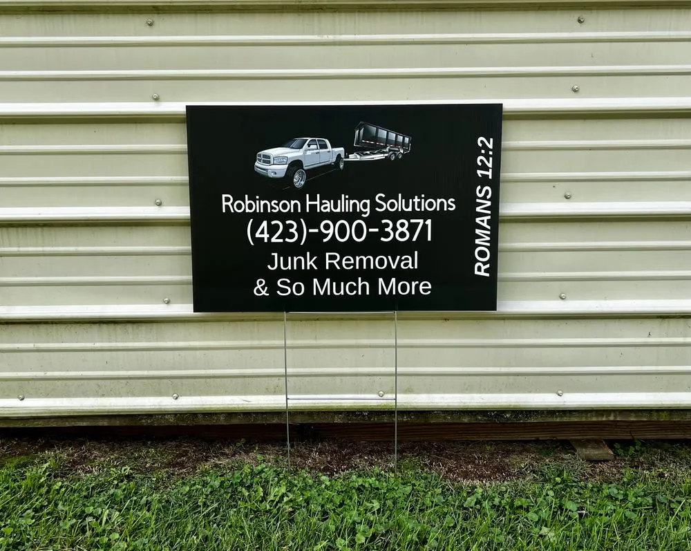 Custom landscape installation in Bristol, TN by Robinson Hauling Solutions