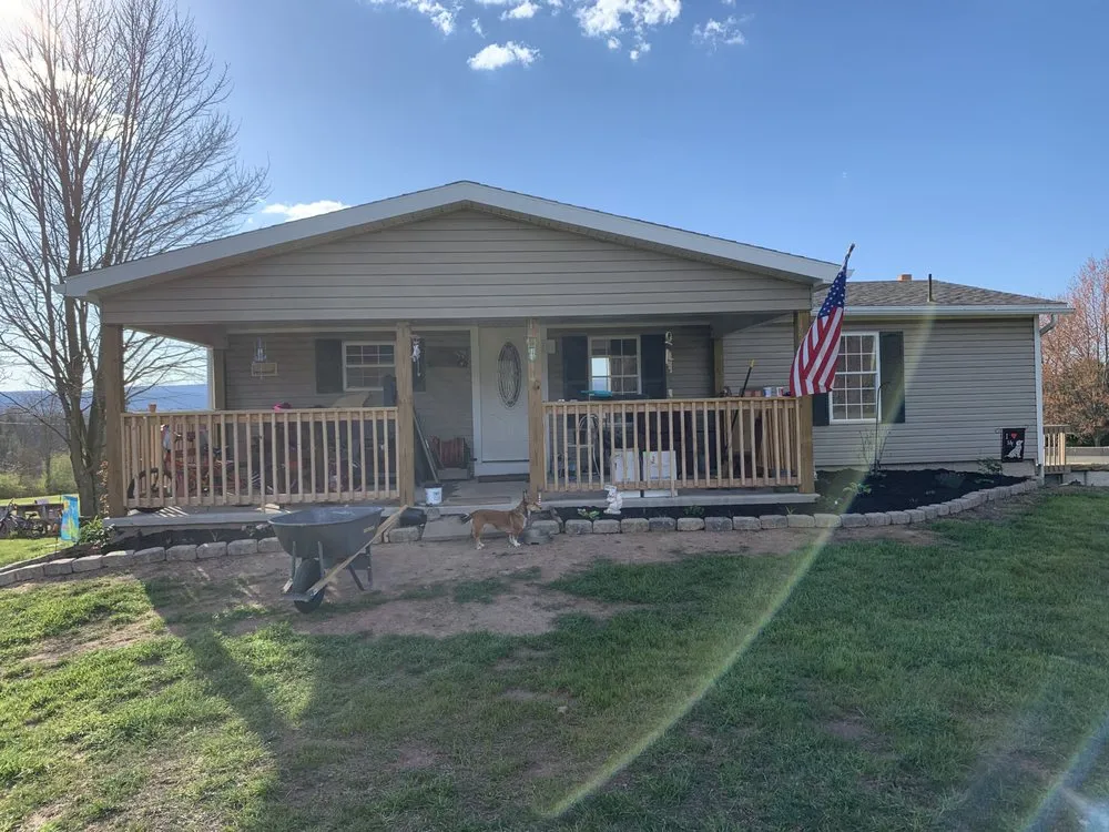 Custom garden landscaping in Hustontown, PA by Robinson Landscaping