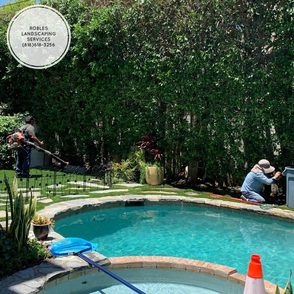 Custom residential landscaping for outdoor upgrades across San Fernando Valley, CA - Robles Landscaping Services
