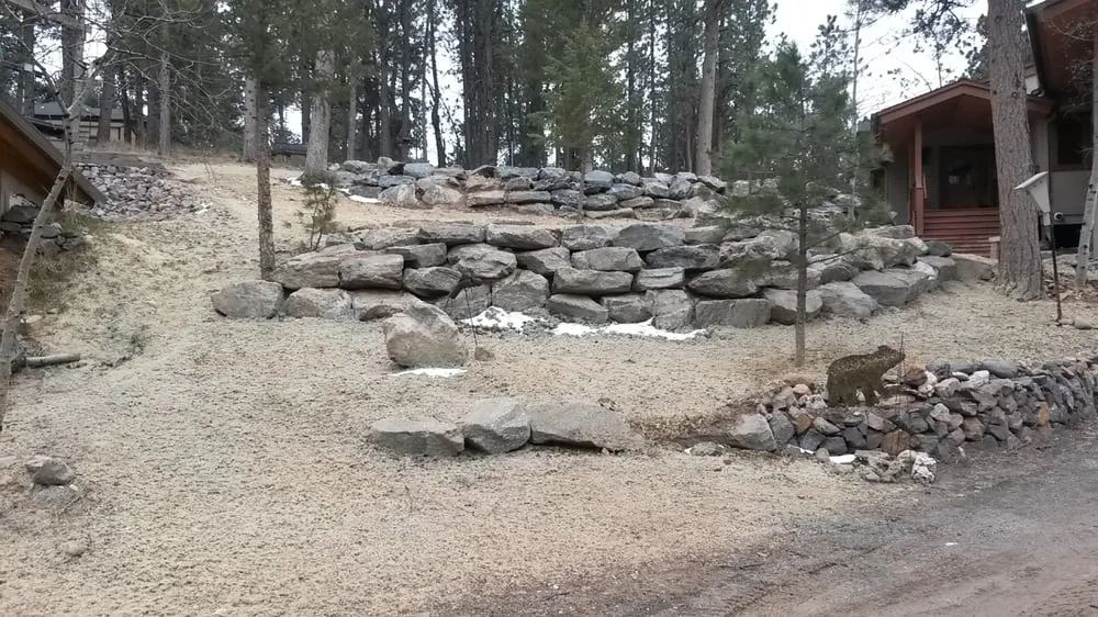 Reliable lawn care service with custom design in Conifer, CO by Rob's Cat Service