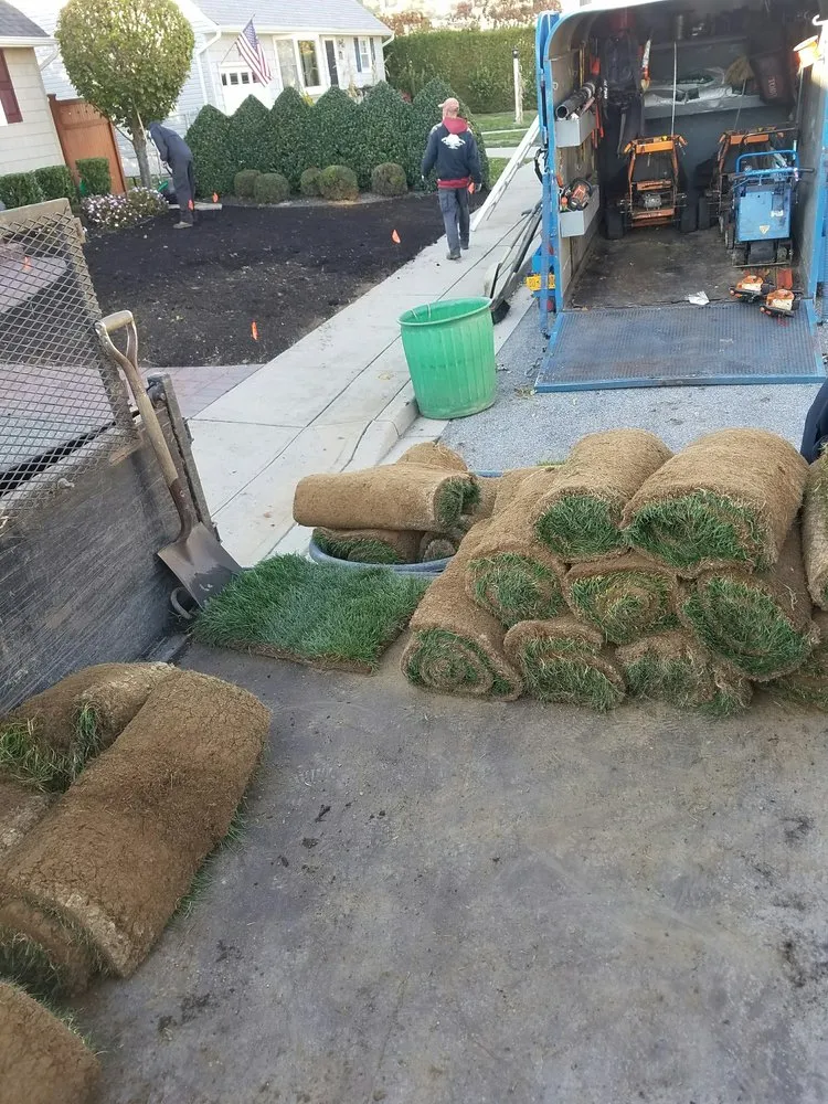 Professional lawn mowing service for outdoor upgrades in Bethpage, NY by Robs Landscaping