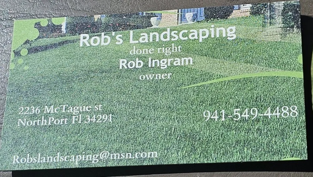Local landscaping services for outdoor upgrades across North Port, FL - Robs Landscaping
