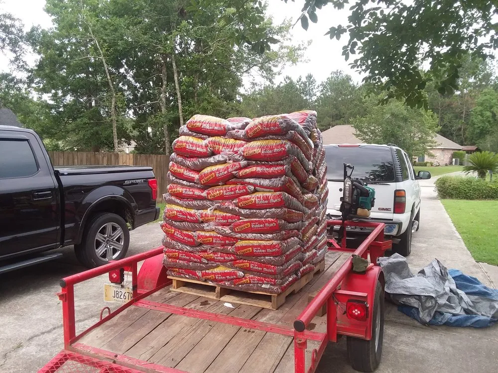 Custom yard maintenance with custom design in GULFPORT, MS by Robs Lawn Care