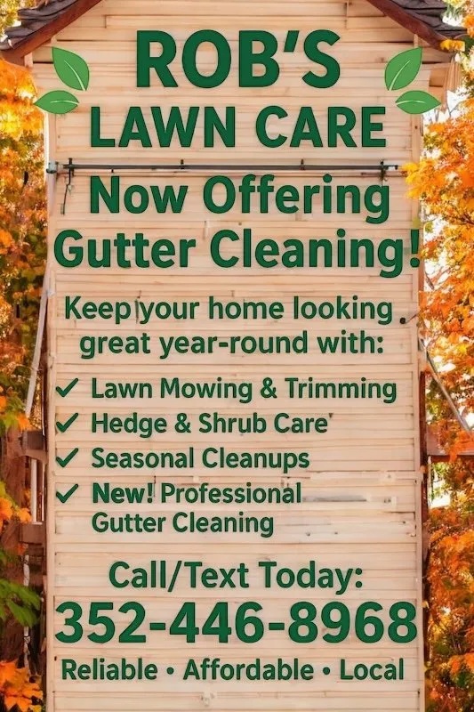 Professional lawn mowing service in Inverness, FL by Rob’s Lawn Care