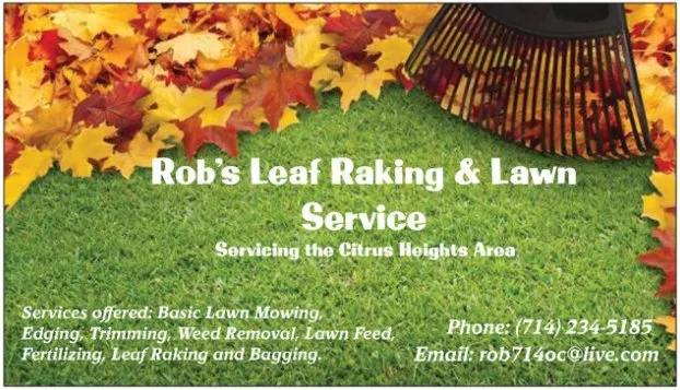 Top-rated residential landscaping for homes across Citrus Heights, CA - Rob's Leaf Raking & Lawn Service