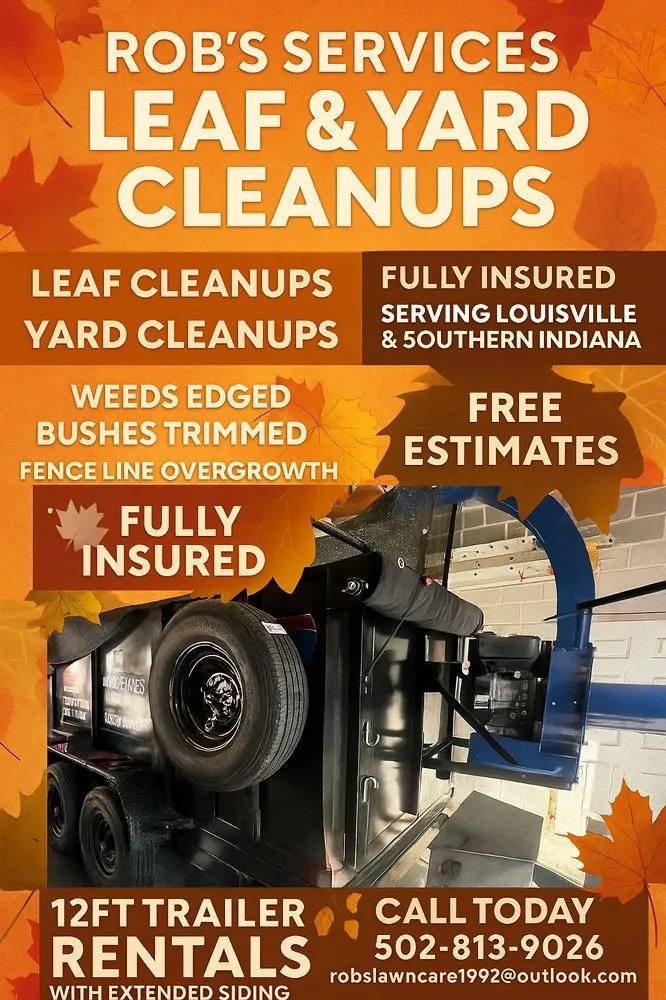 Affordable yard cleanup service in Louisville, KY by Rob's Services