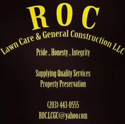 Roc Lawncare and General Construction Logo
