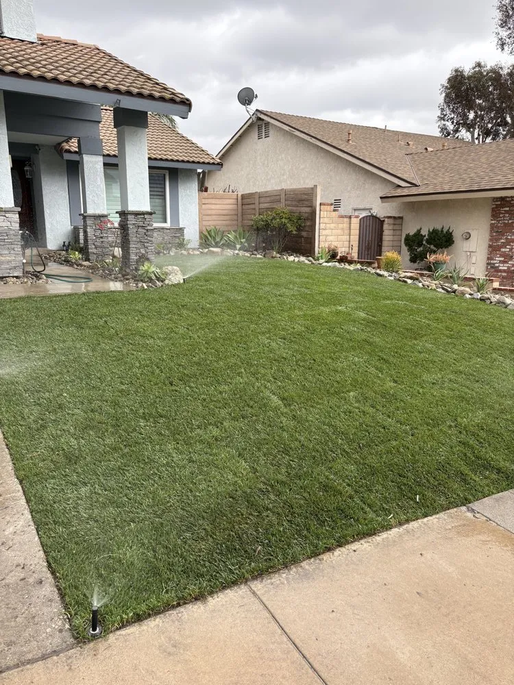 Affordable lawn care service for outdoor upgrades in Chino, CA by Rocha Landscaping