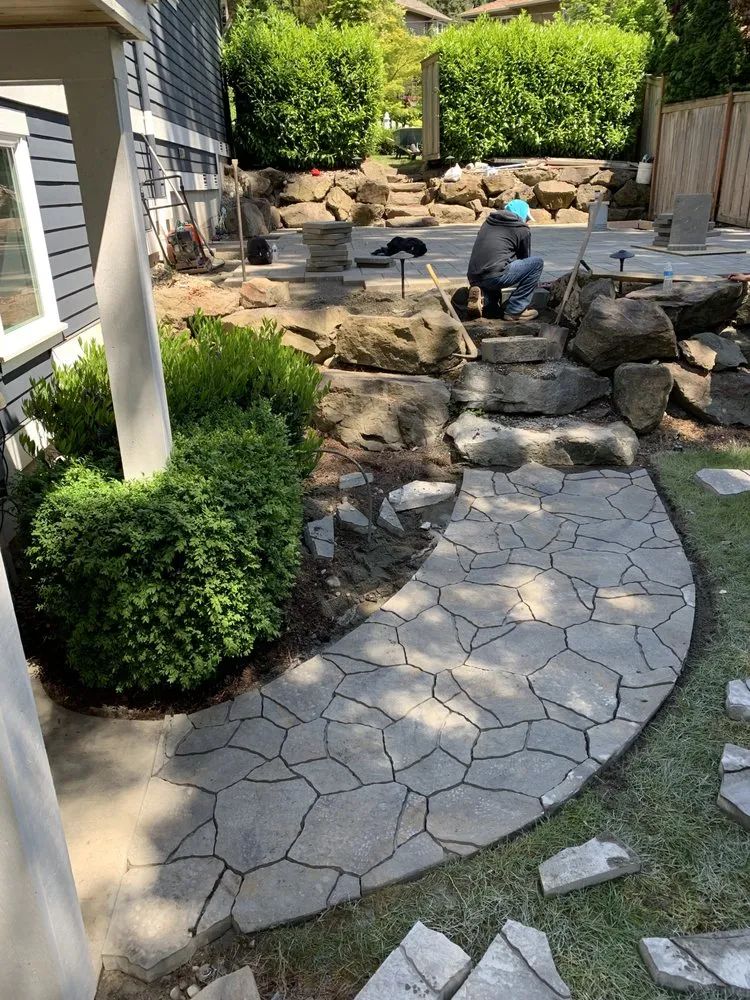 Custom landscape design for residential properties in Sedro-Woolley, WA by Rock & Dirt Works