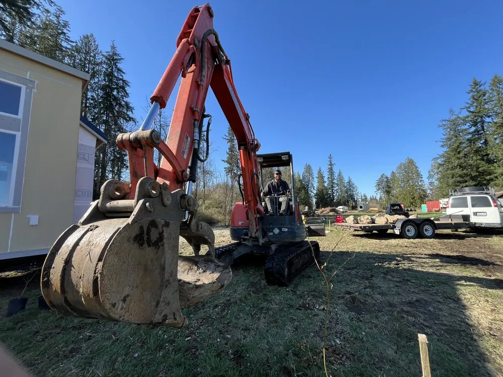 Custom yard cleanup service for outdoor upgrades in Sedro-Woolley, WA by Rock & Dirt Works