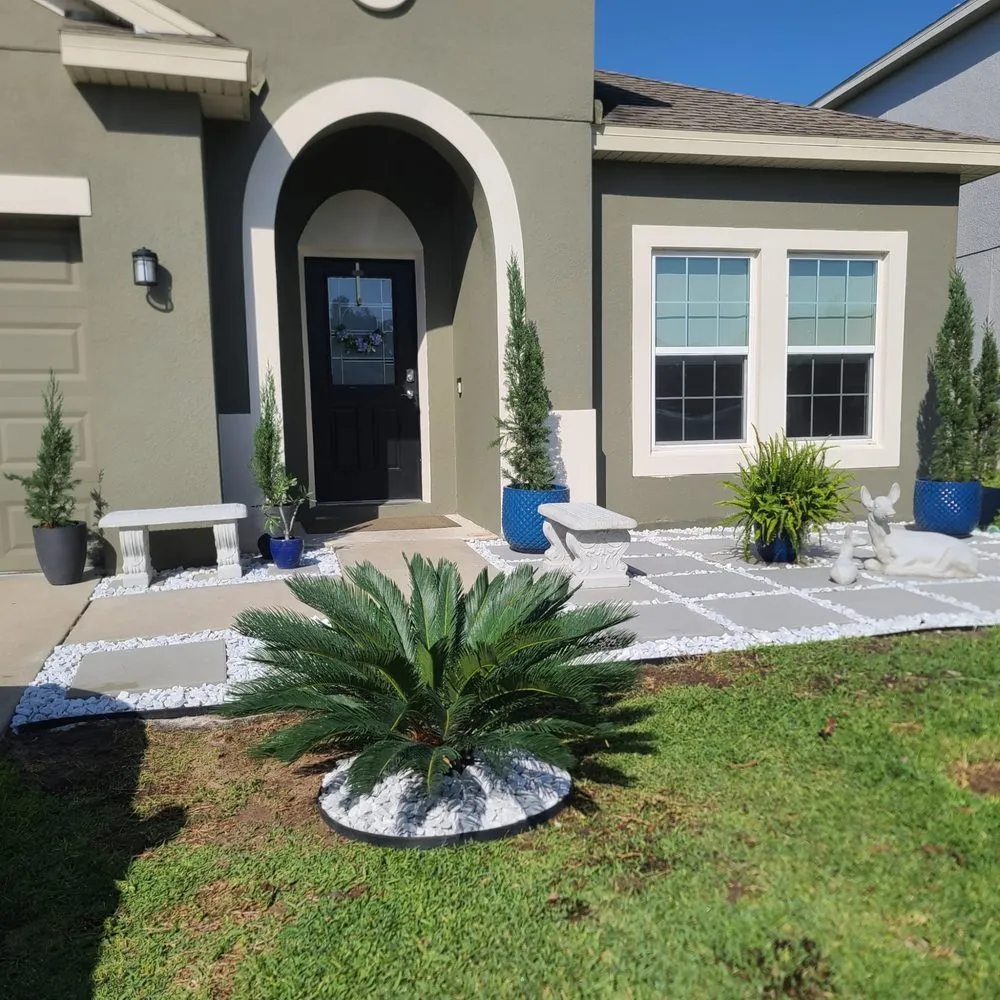 Affordable outdoor landscaping in St. Cloud, FL by Rock & Root Custom Landscaping
