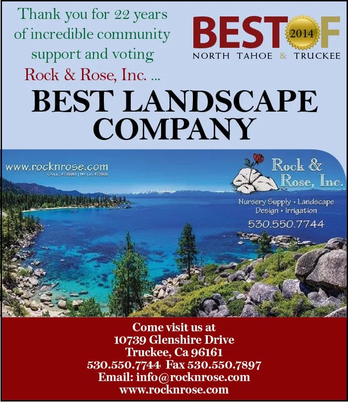 Custom lawn care service for homes in Truckee, CA by Rock & Rose