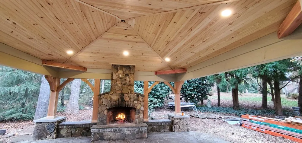 Top-rated yard cleanup service in Lincolnton, NC - Rock & Timber Backyard Creations