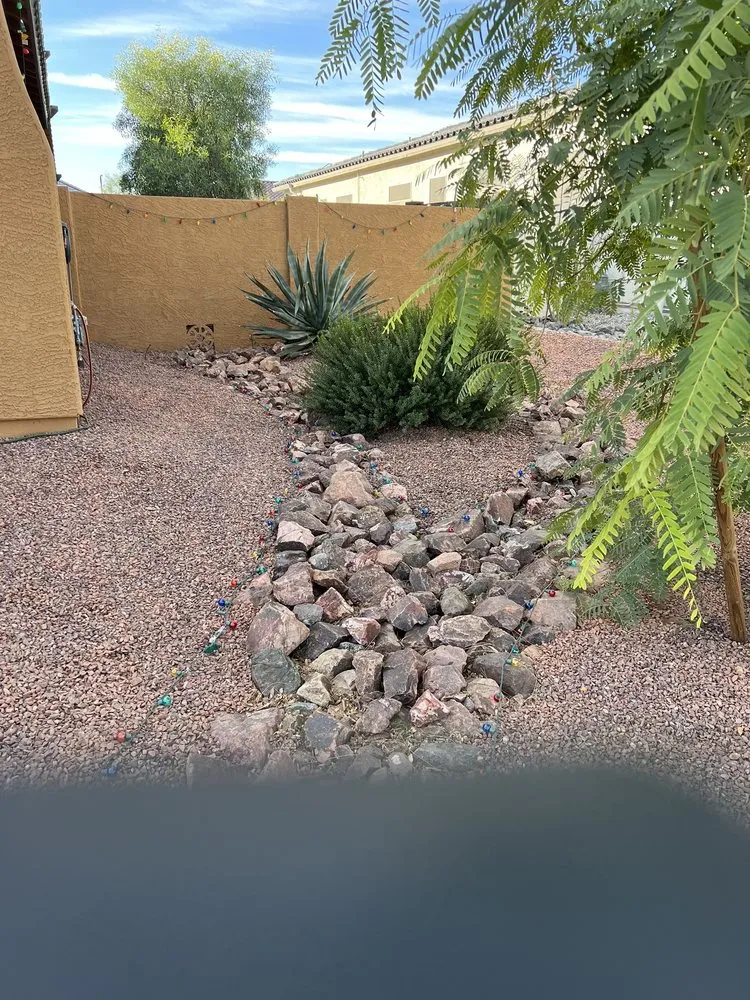 Custom landscaping services in Peoria, AZ by Rock 4 Less