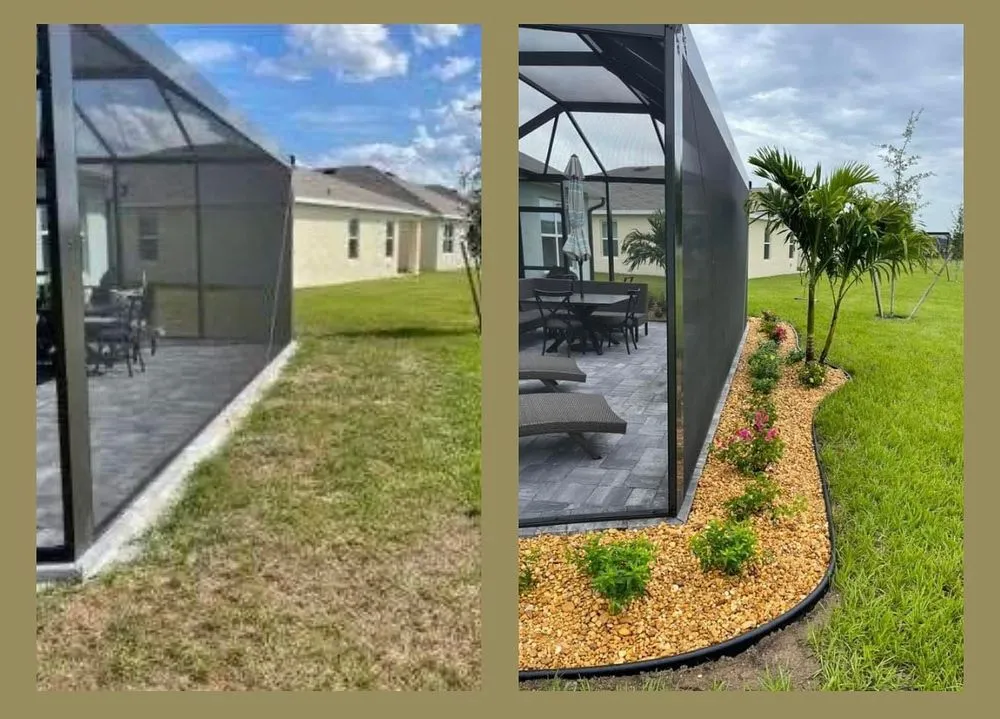 Professional lawn care service in North port, FL by Rock Bottom Landscape