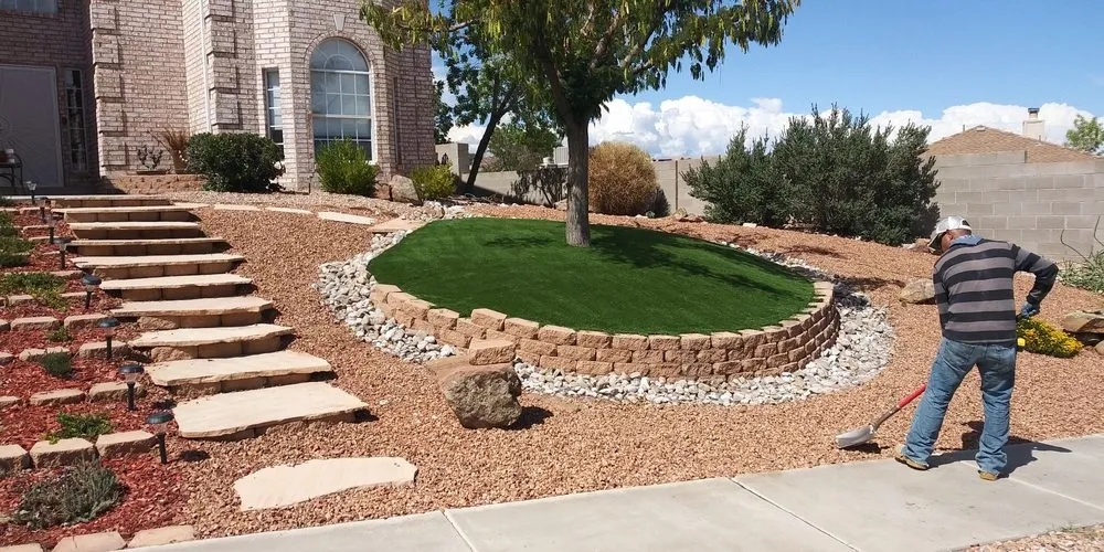 Top-rated yard cleanup service for homes in Bernalillo, NM by Rock Creations Construction