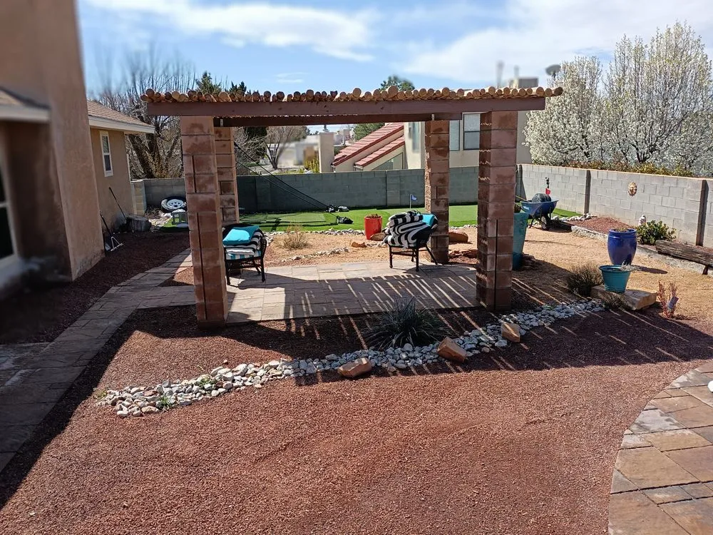 Top-rated landscape design with custom design in Bernalillo, NM by Rock Creations Construction