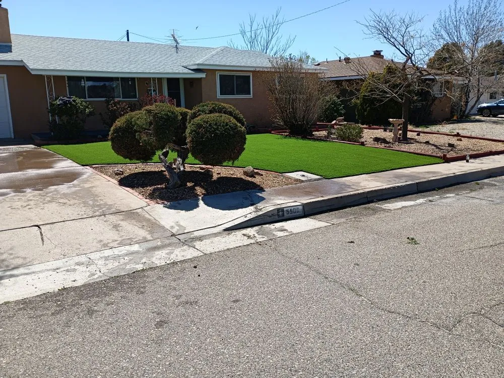 Reliable yard cleanup service with custom design in Bernalillo, NM by Rock Creations Construction