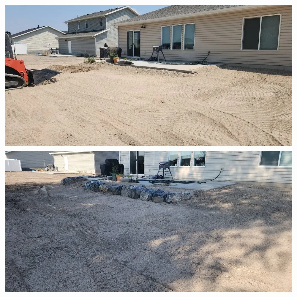 Reliable yard cleanup service for beautiful yards in Hyrum, UT by Rock Creek Landscapes & Dirtworx