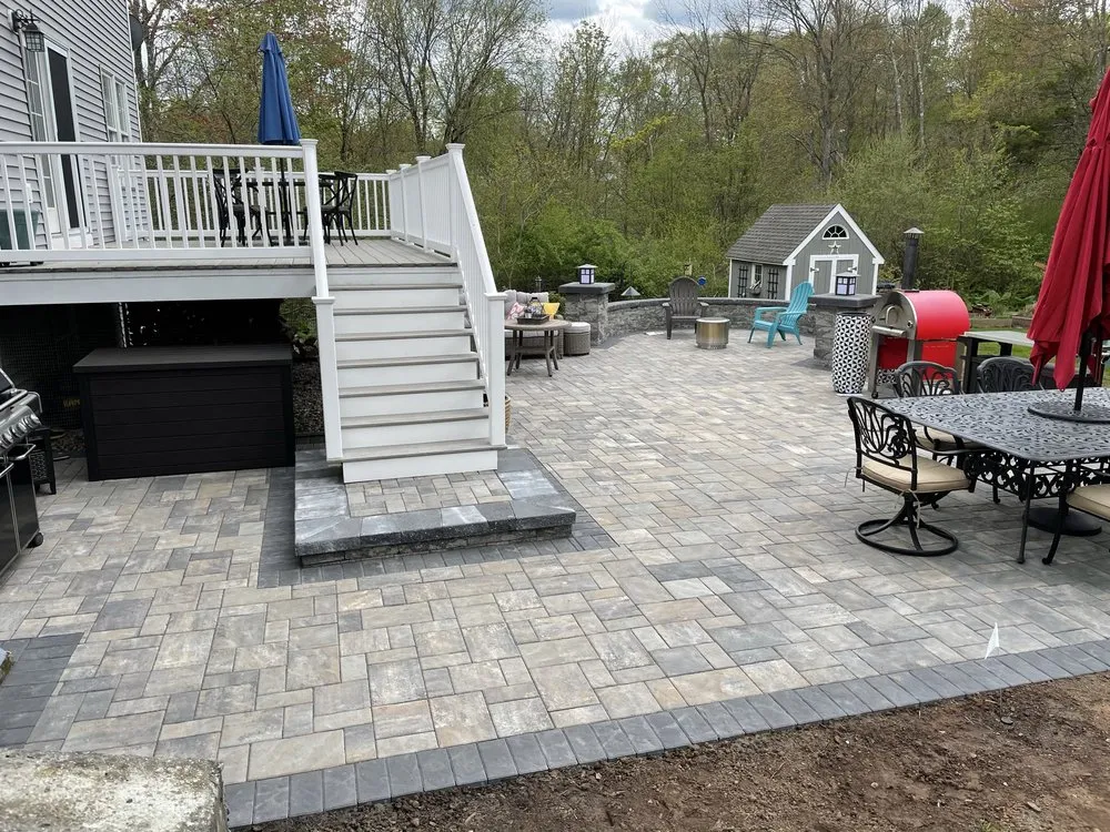 Custom yard maintenance in East Hampton, CT by Rock Landscaping & Construction