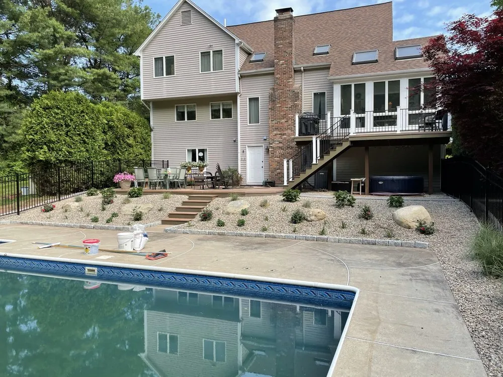 Local outdoor landscaping for residential properties across East Hampton, CT - Rock Landscaping & Construction