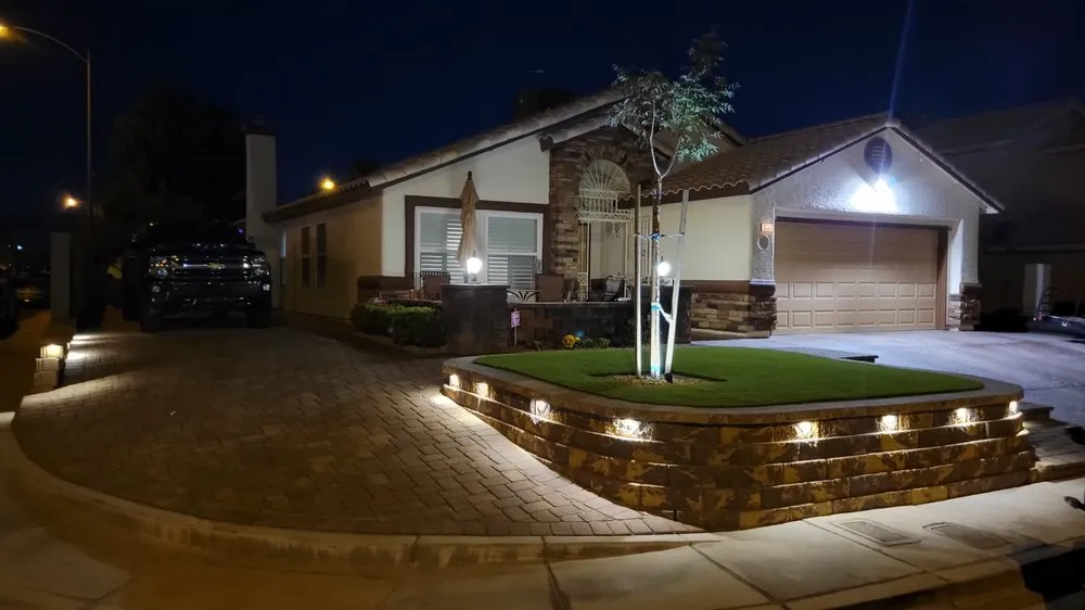 Trusted lawn mowing service for year-round maintenance across Las Vegas, NV - Rock N Block- Turf N Hardscapes