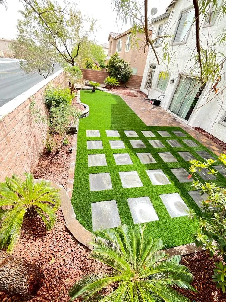Expert yard cleanup service for residential properties across Las Vegas, NV - Rock N Block- Turf N Hardscapes